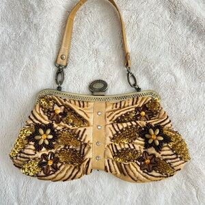 Beaded Buttlerfly Mini Bag